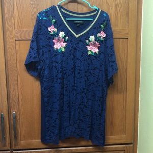 Lane Bryant navy top size 28